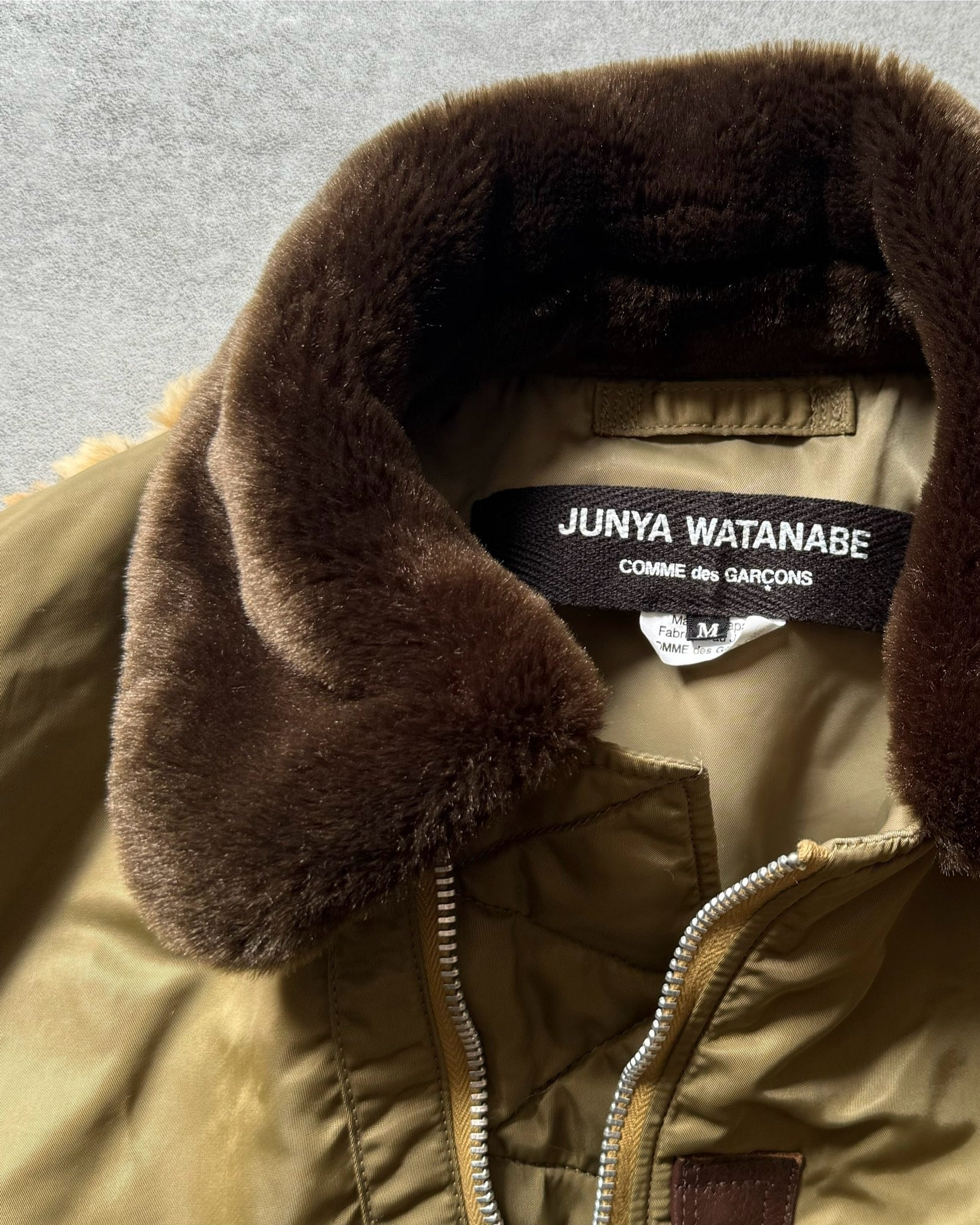 AW2021 Junya Watanabe Comme des Garçons Jaguar Faux Fur Bomber Jacket  (M) - Image 8