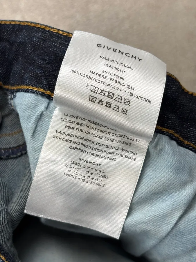 AW2022 Givenchy Raw Brut Denim Jeans - Image 13