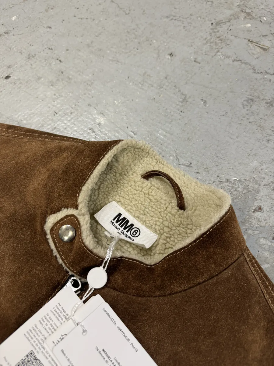 AW2022 Maison Margiela Brown 5 Zips Calf Leather Vest - Image 10