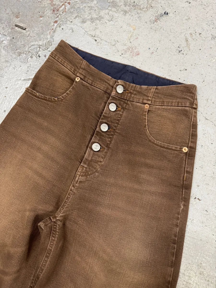 AW2022 Maison Margiela Brown Cozy Jeans - Image 11