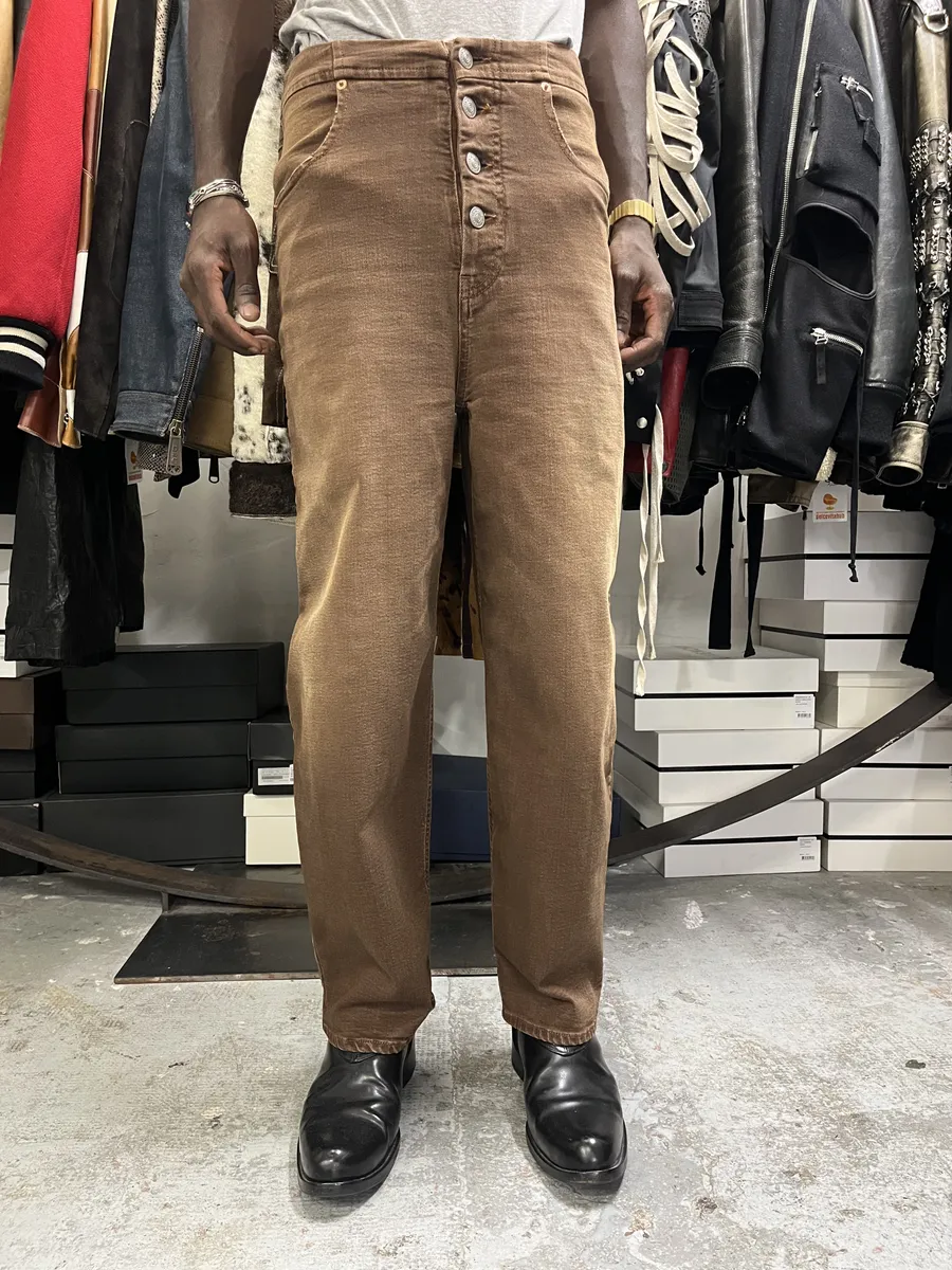 AW2022 Maison Margiela Brown Cozy Jeans - Image 2