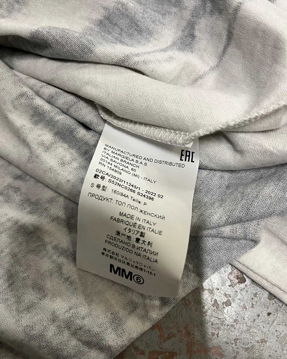 AW2022 Maison Margiela White Trompe LOeil Turtleneck Longsleeve - Image 10