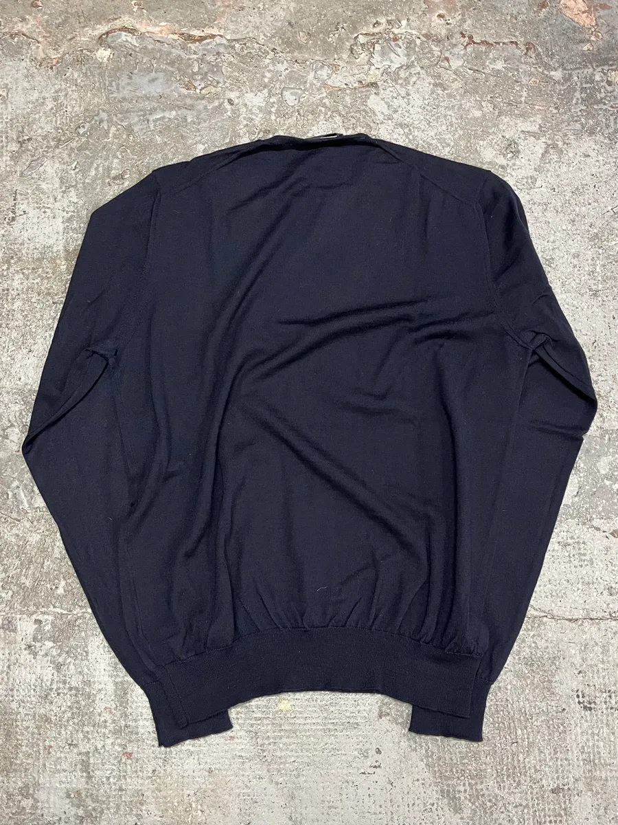 AW2022 Prada Navy Minimalist Sweater - Image 6