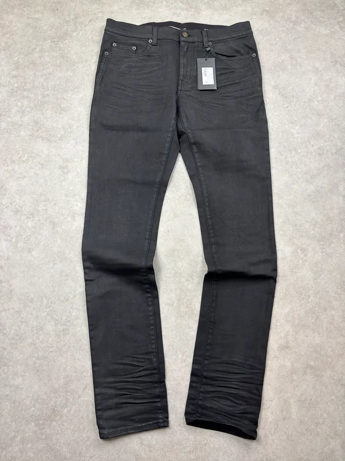 AW2022 Saint Laurent Black Slim Denim Jeans