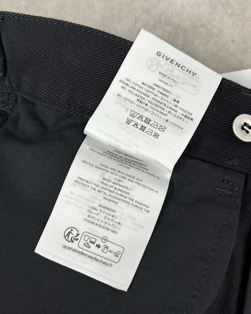 AW2023 Givenchy Black Cargo Pants by Matthew Williams - Image 12