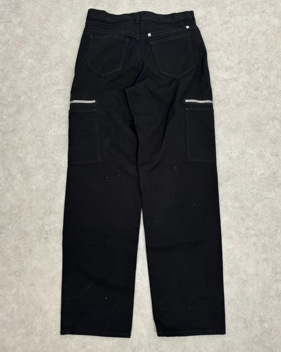 AW2023 Givenchy Black Cargo Pants by Matthew Williams - Image 5