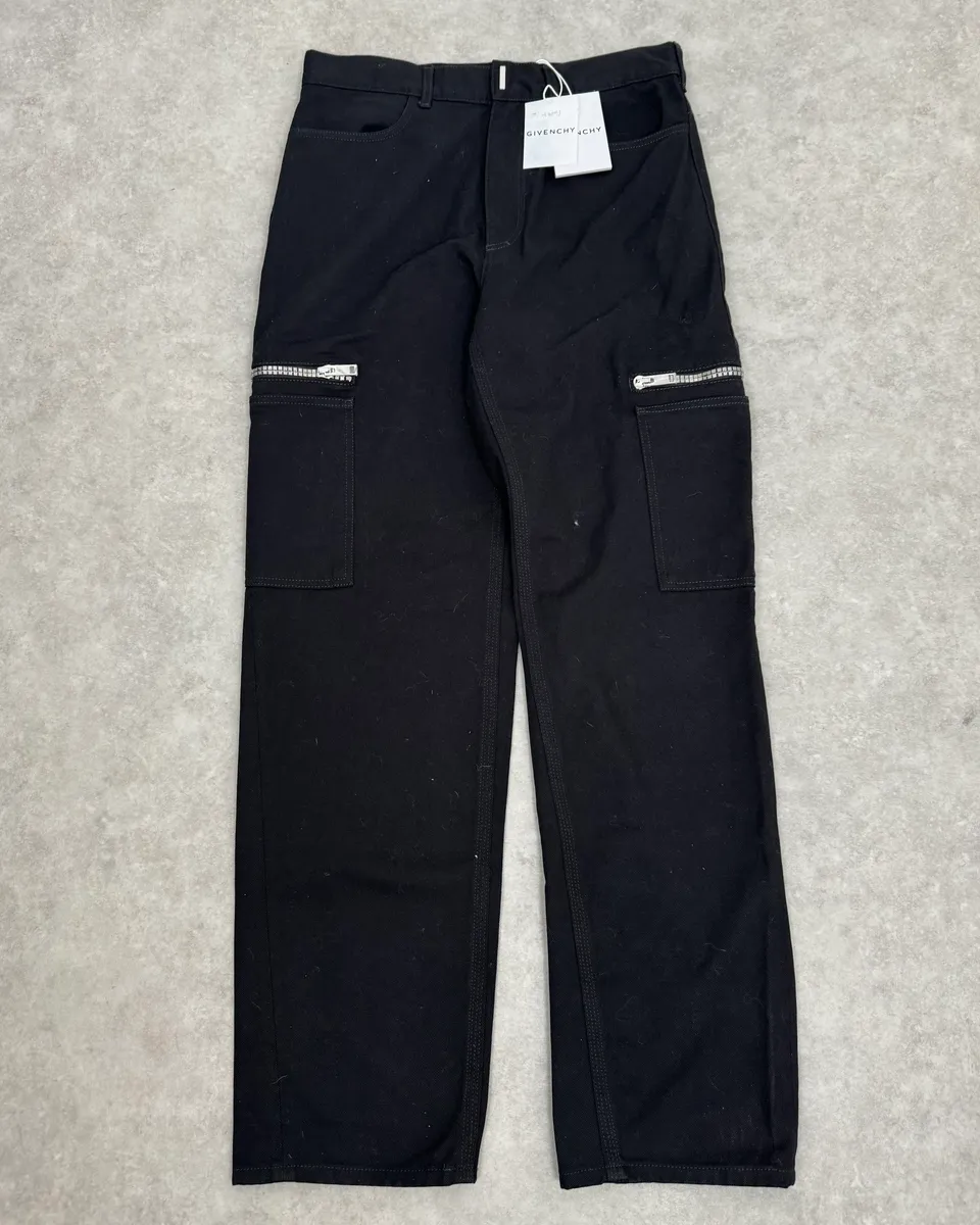 AW2023 Givenchy Black Cargo Pants by Matthew Williams - Image 6
