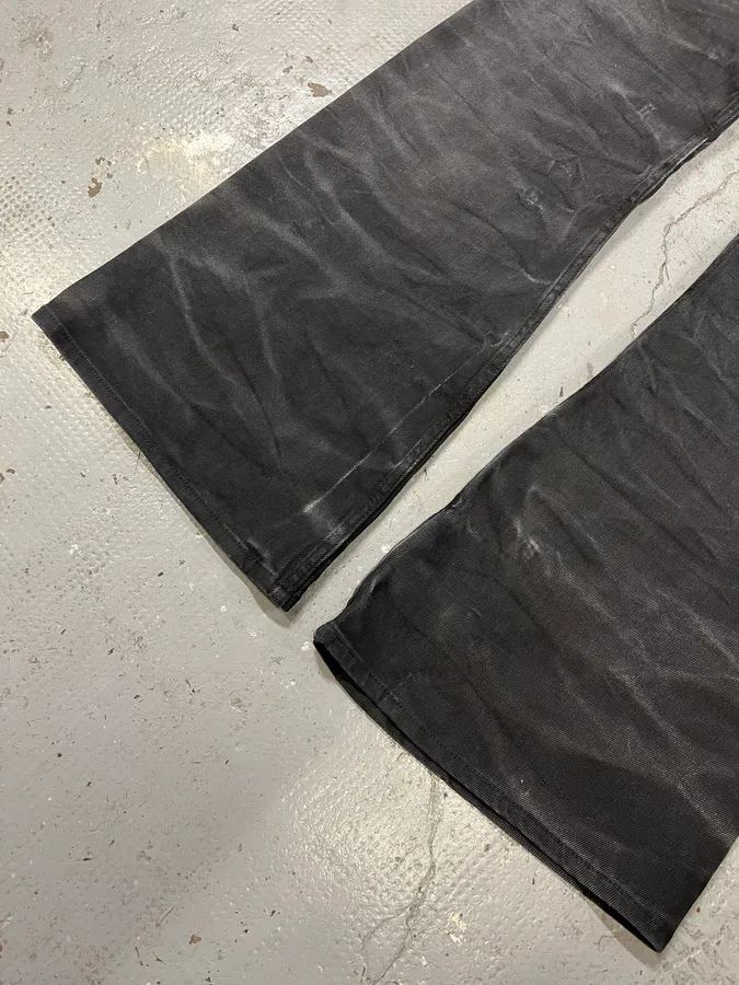 AW2023 Margiela MM6 Black Washed Bootcut Jean - Image 8