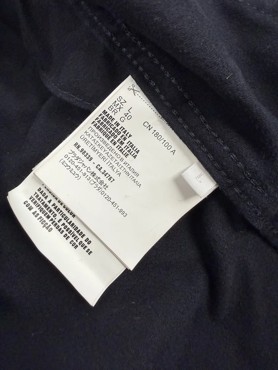 AW2024 Prada Navy Oversized Trucker Jacket - Image 11