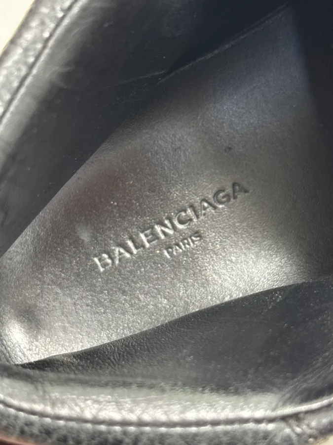 Balenciaga Arena Black High Leather Sneakers - Image 9
