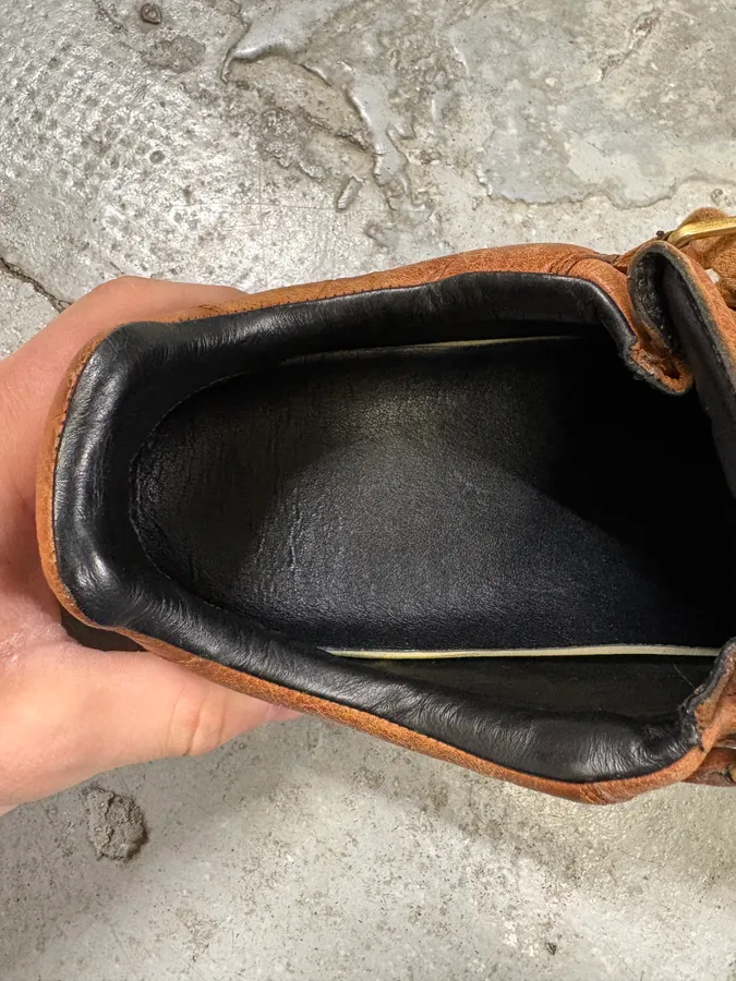 Balenciaga Arena Brown Low Leather Sneakers - Image 9