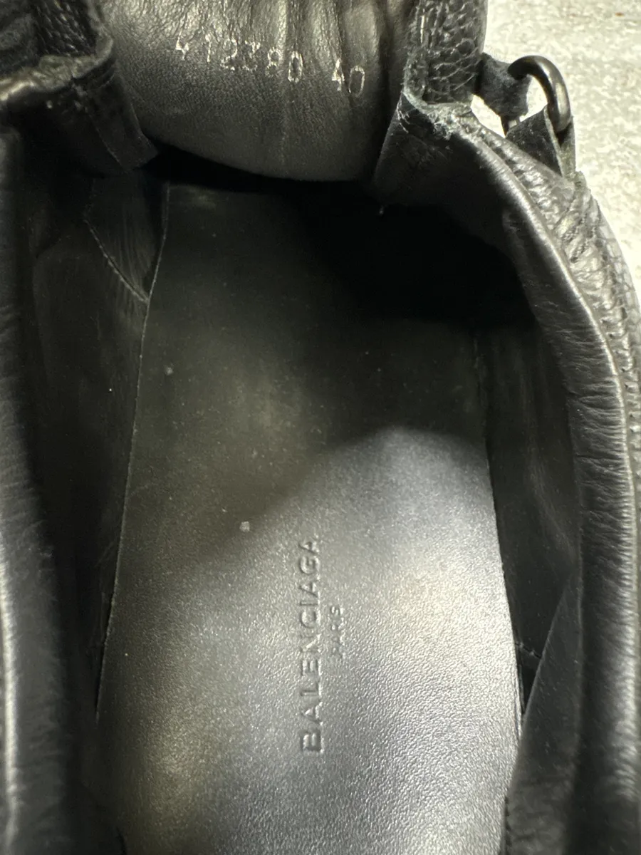 Balenciaga Arena Grained Leather Sneakers - Image 8