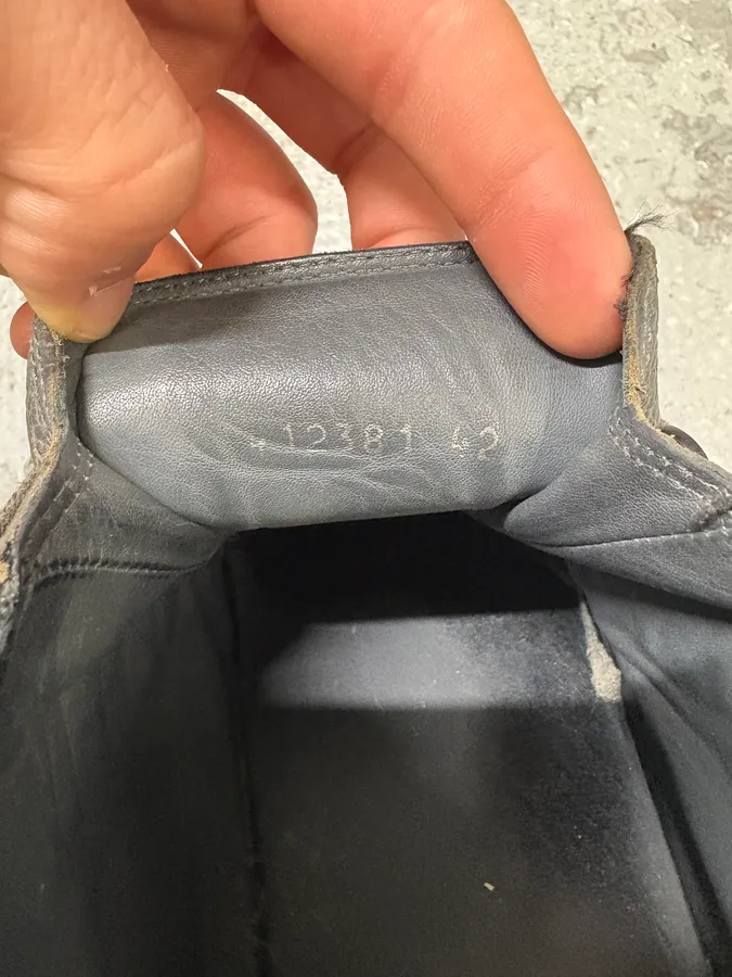 Balenciaga Arena Grey Grained Leather High Sneakers - Image 9