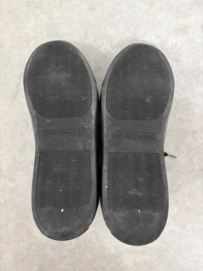 Balenciaga Arena Grey Leather Sneakers - Image 8