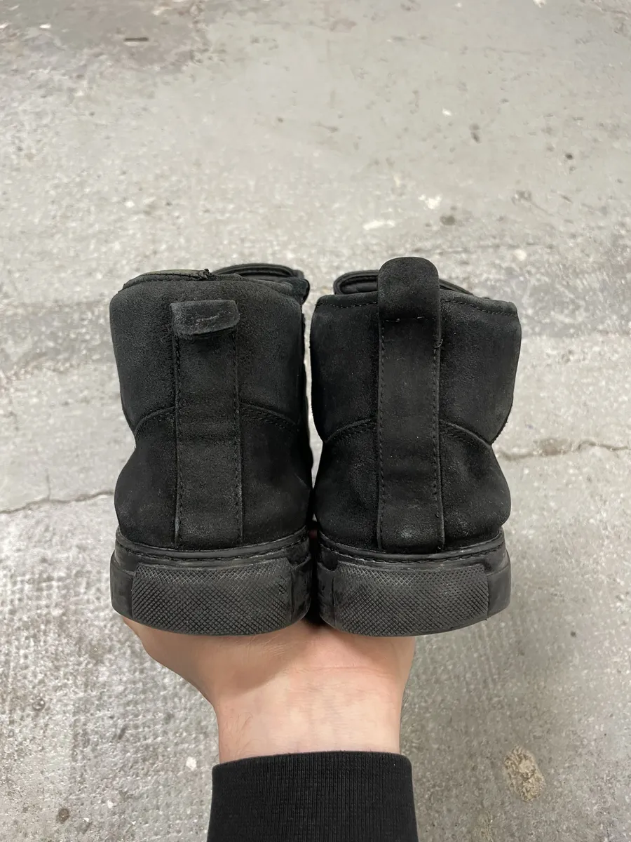 Balenciaga Arena High Black Suede Leather Sneakers - Image 4