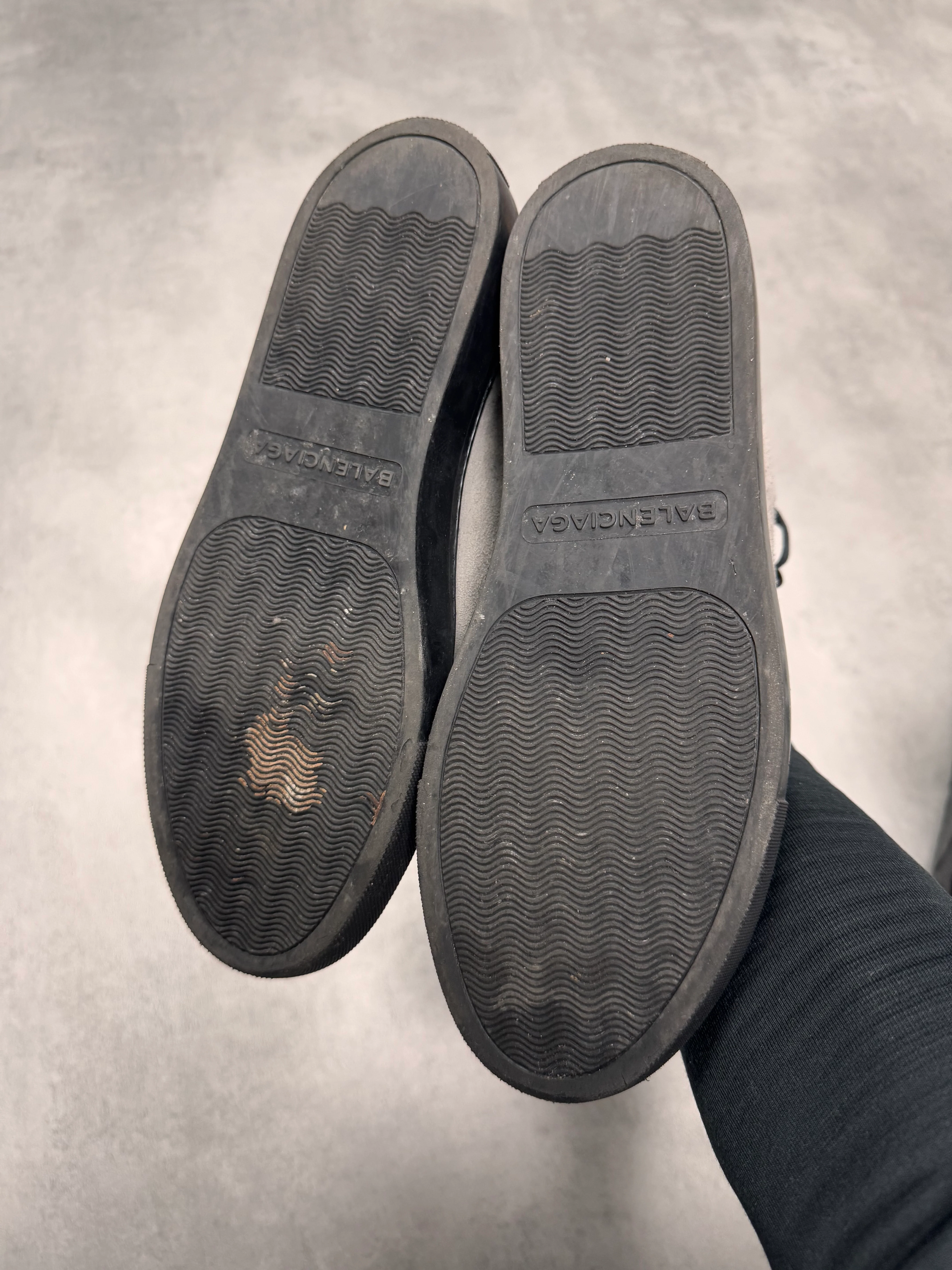 Balenciaga Arena High Grey Suede Leather Sneakers - Image 6