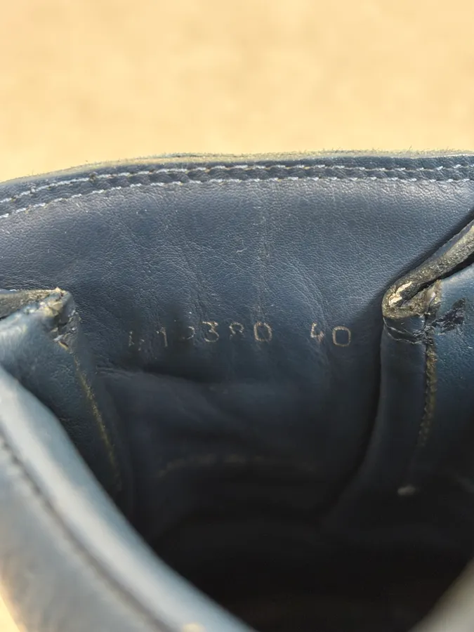 Balenciaga Arena Low Navy Leather Sneakers - Image 9