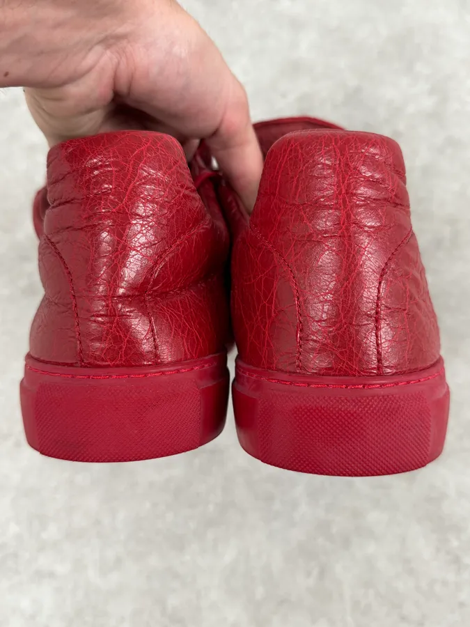 Balenciaga Arena Red Low Sneakers - Image 6
