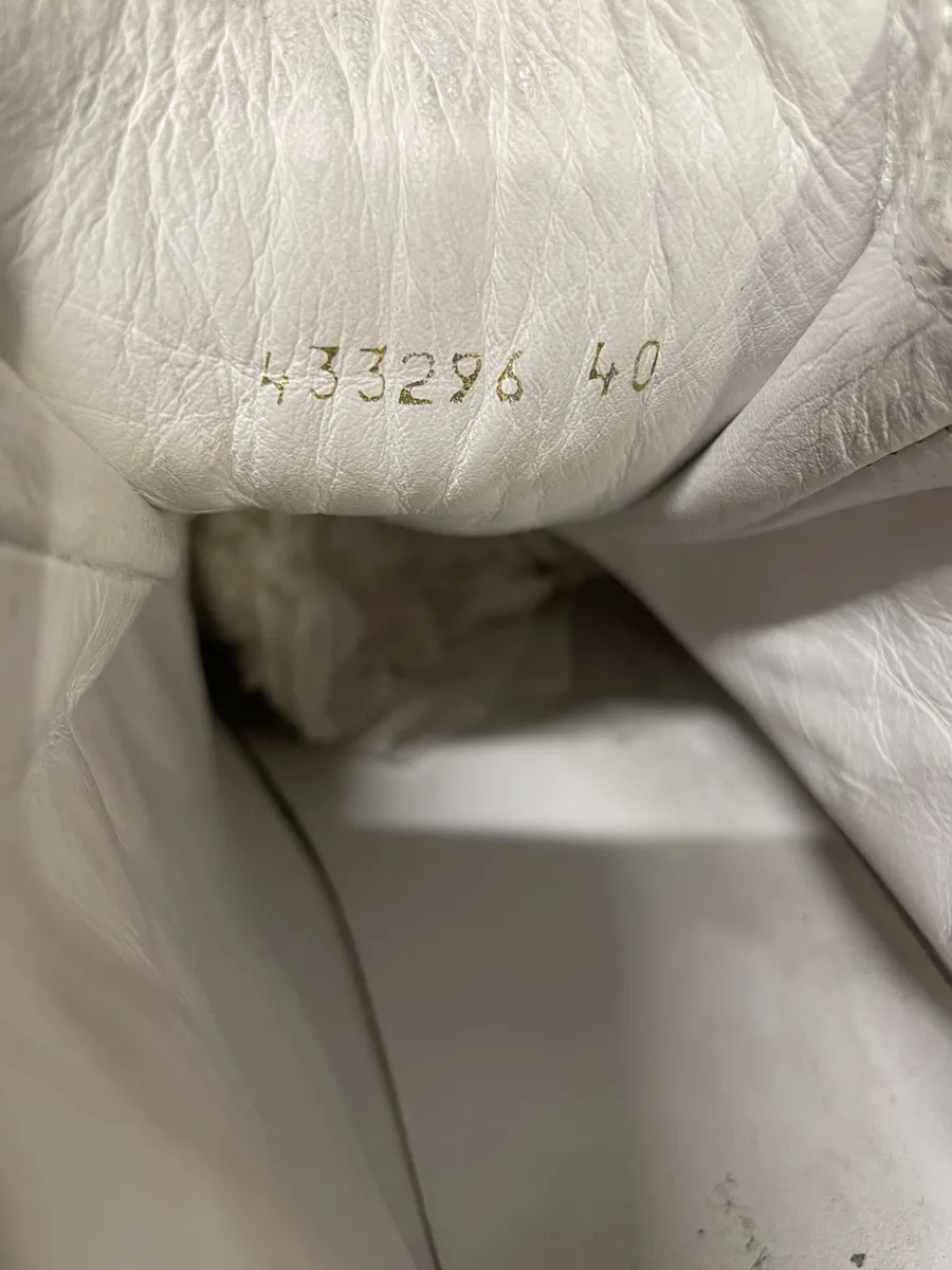 Balenciaga Arena White High Leather Shoes - Image 9