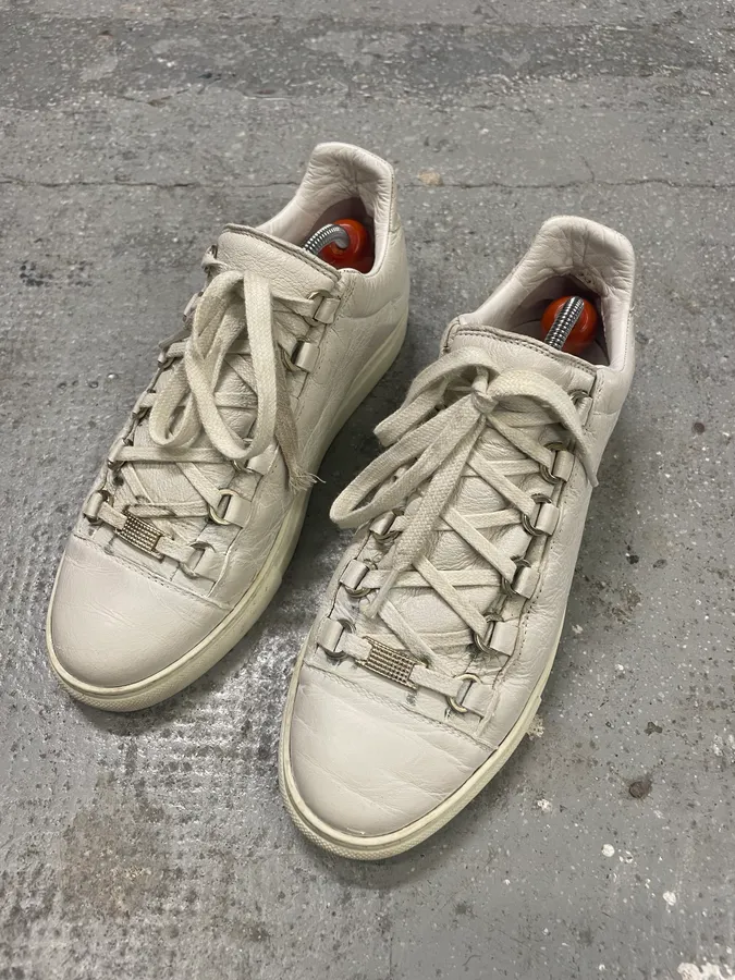 Balenciaga Arena White Leather Shoes - Image 3
