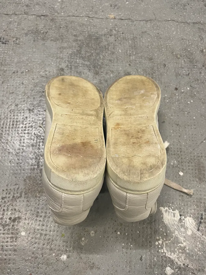 Balenciaga Arena White Leather Shoes - Image 8