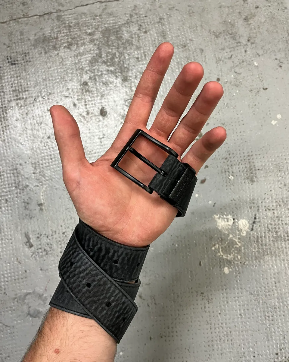 Balenciaga Black Leather Belt - Image 2