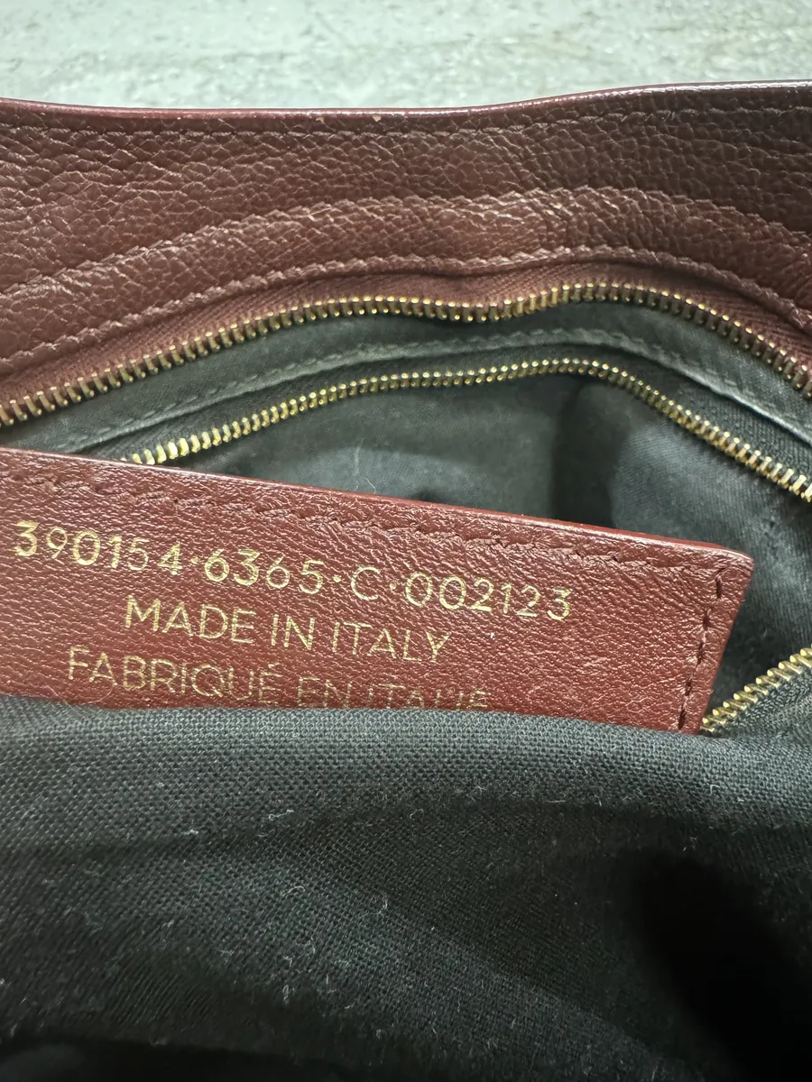 Balenciaga City Bordeaux Gold Leather Handle Bag - Image 7