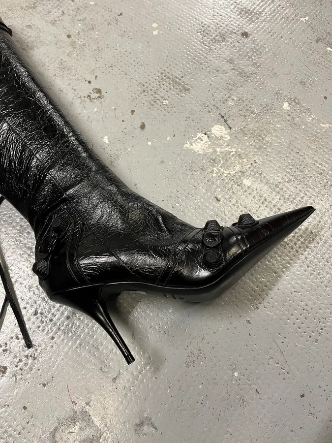 Balenciaga City Cagole 90 Black Heels Boots - Image 5