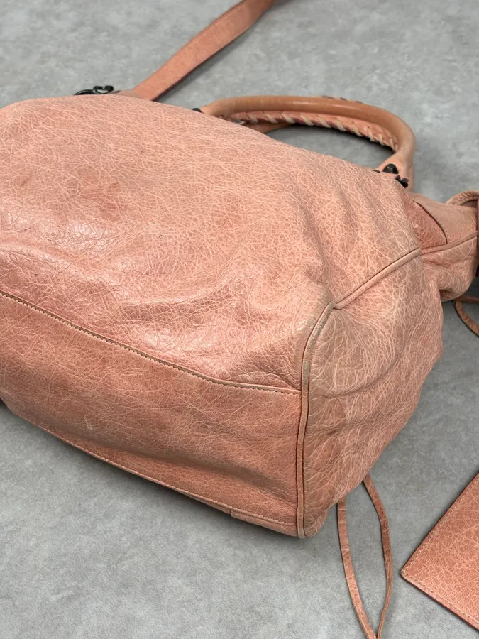 Balenciaga City Rose Leather Work Handle Bag - Image 10