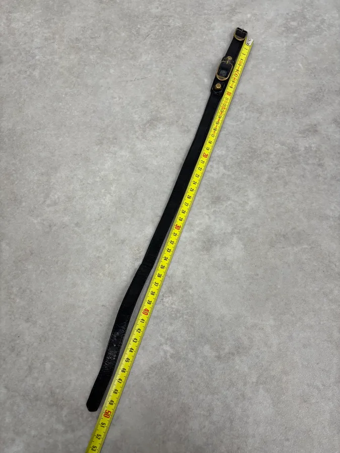 Balenciaga City Studded Black Leather Bracelet - Image 8