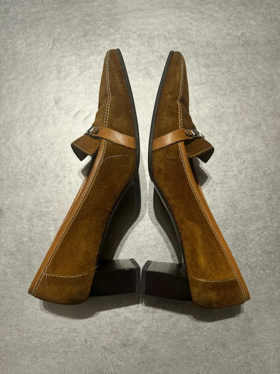 Balenciaga El Corte Ingles Camel Suede Heels - Image 6