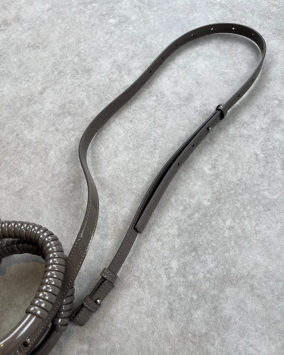 Balenciaga Grey Basket Handle Bag - Image 7