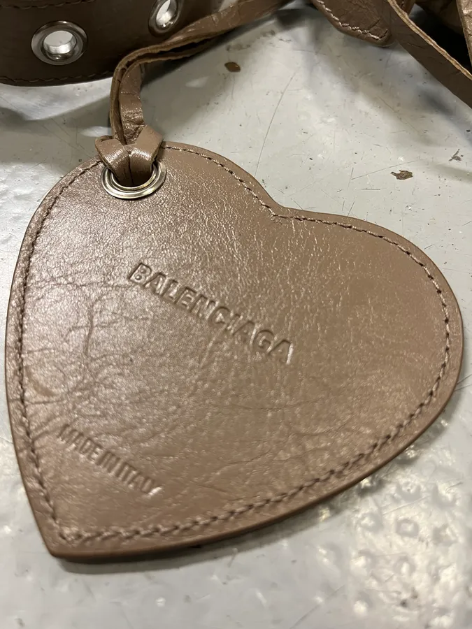 Balenciaga Le Cagole Beige Light Brown Small Shoulder Bag - Image 10