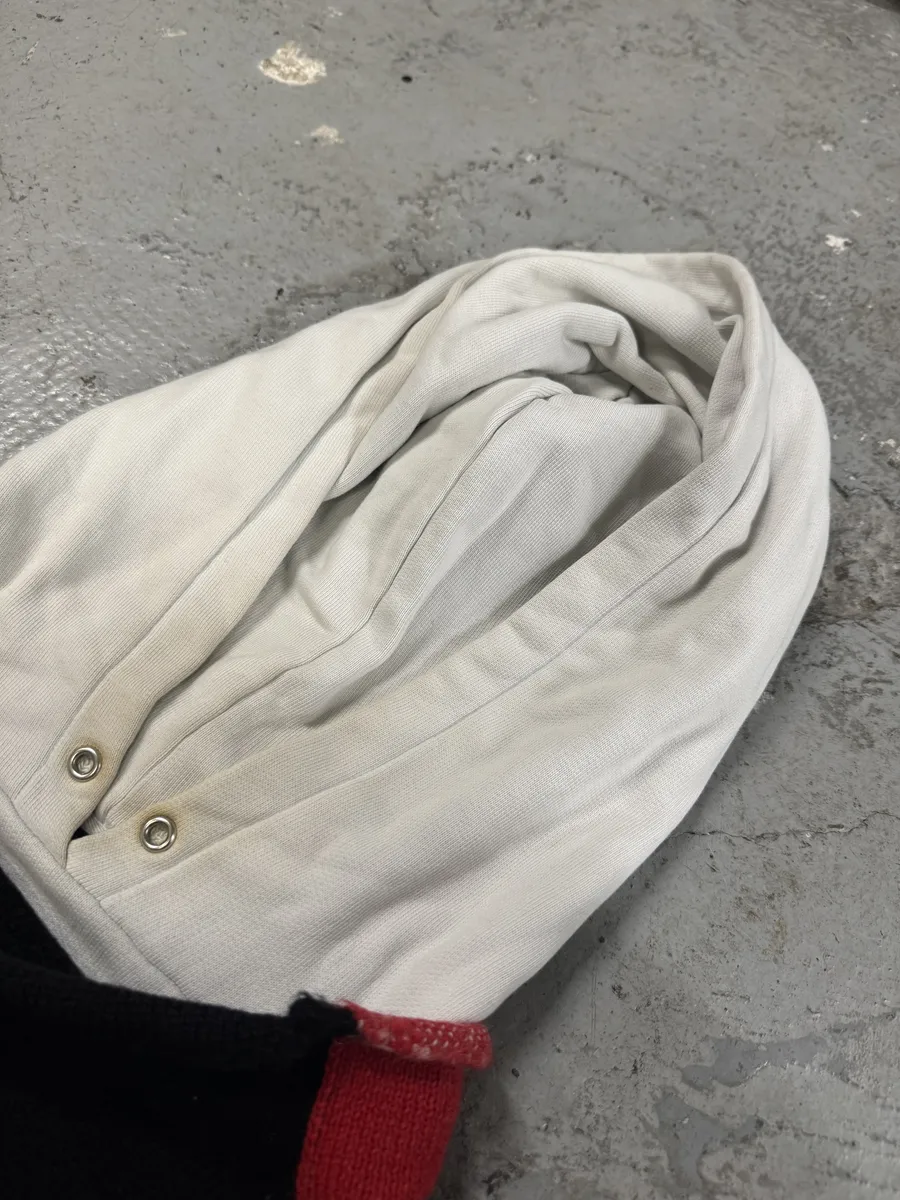 Balenciaga Oversized Logo-Jacquard Wool & Cotton Jersey Hoodie - Image 5