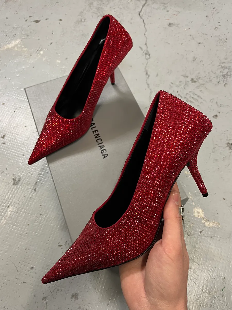 Balenciaga Red Strass Heels