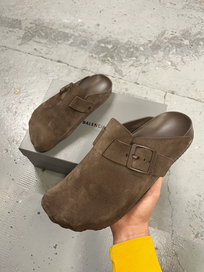 Balenciaga Sunday Light Brown Mule Shoes
