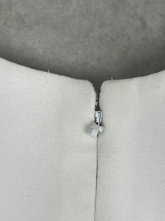 Balenciaga White Embossed Tank Top - Image 11
