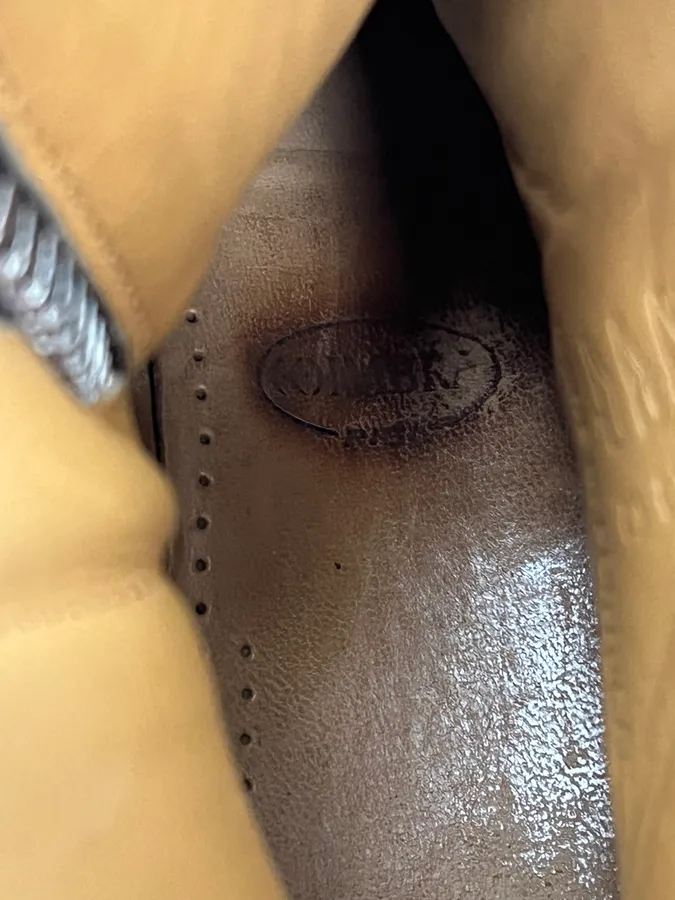 Balmain Beige Ankle Leather Boots - Image 8