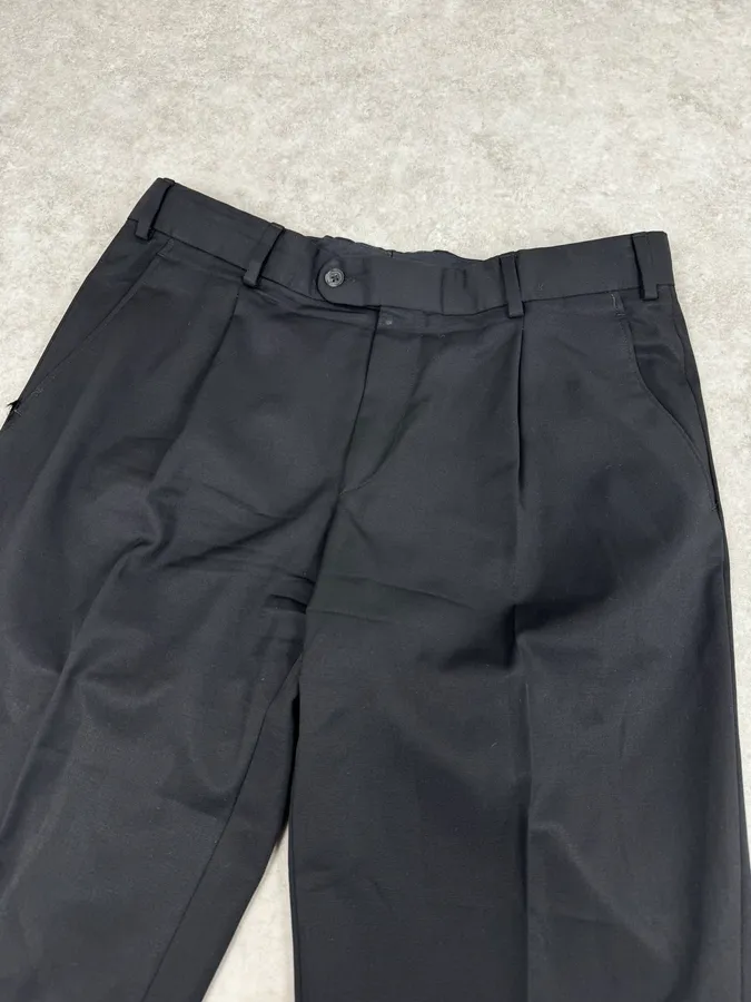 Balmain Black Wool Tailored Pants - Image 6