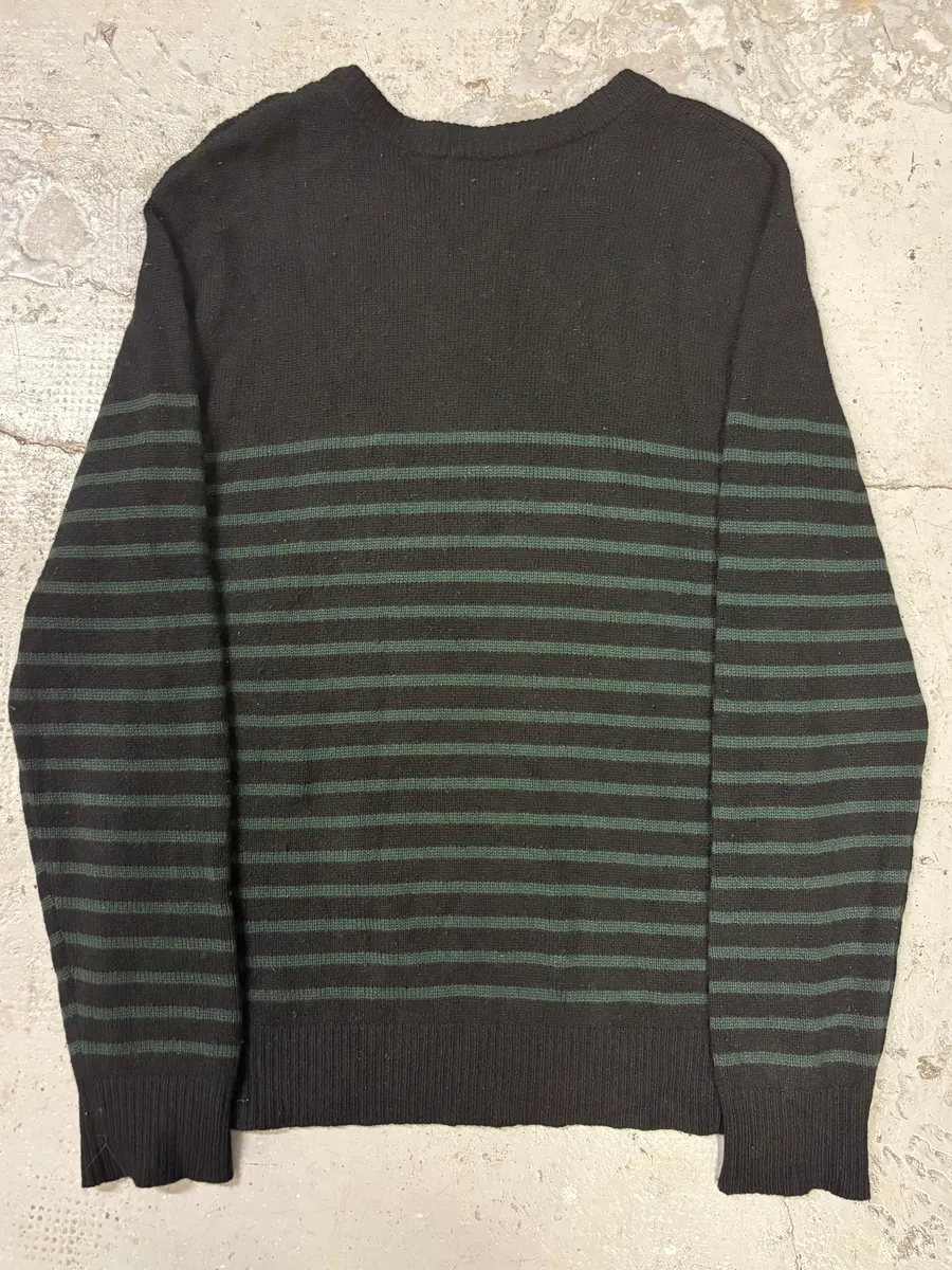Balmain Buttoned Black Striped Sweater - Image 6
