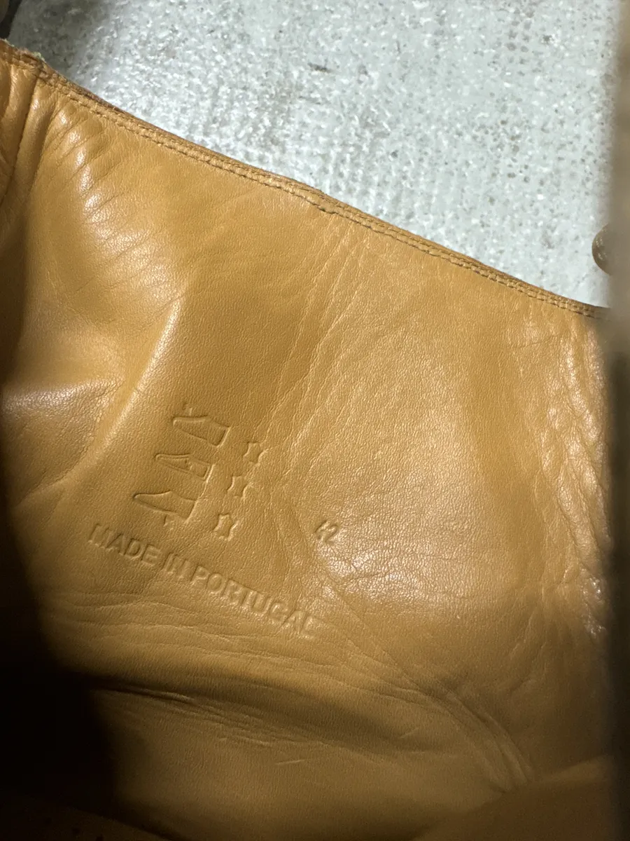 Balmain Camel Avant-Garde Buckle Leather Biker Shoes - Image 7