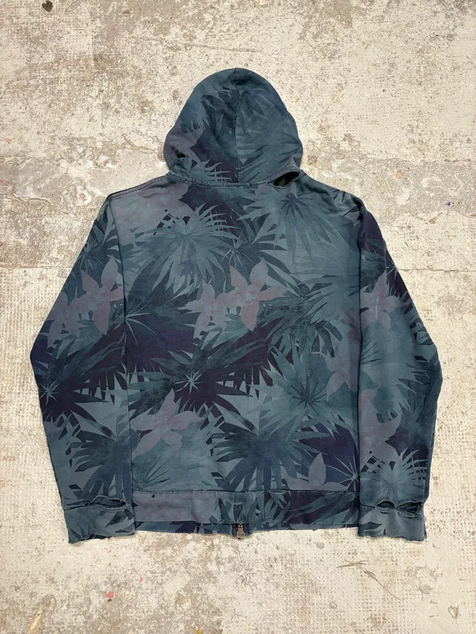 Balmain Flowers Blue Distressed Sweatshirt - Image 6