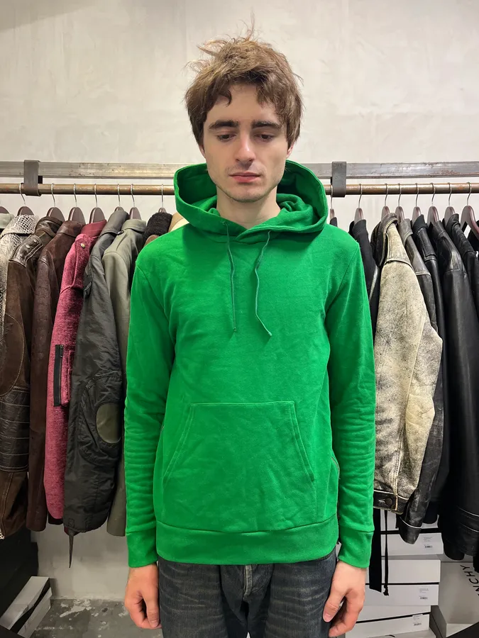 Balmain Green Side Zips Hoodie Sweater - Image 2