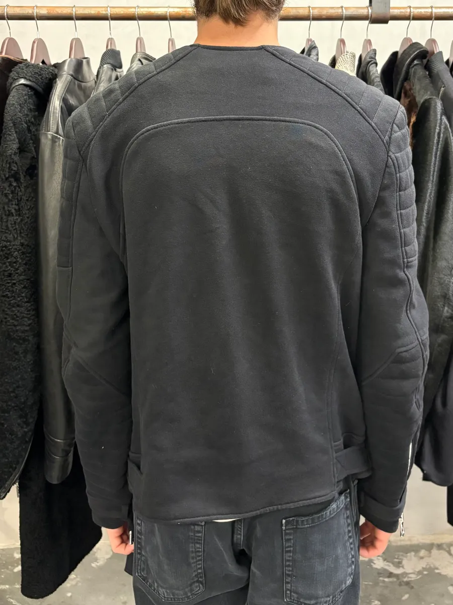 Balmain HM Black Hospin Multi Zips Avant-Garde Jacket - Image 3