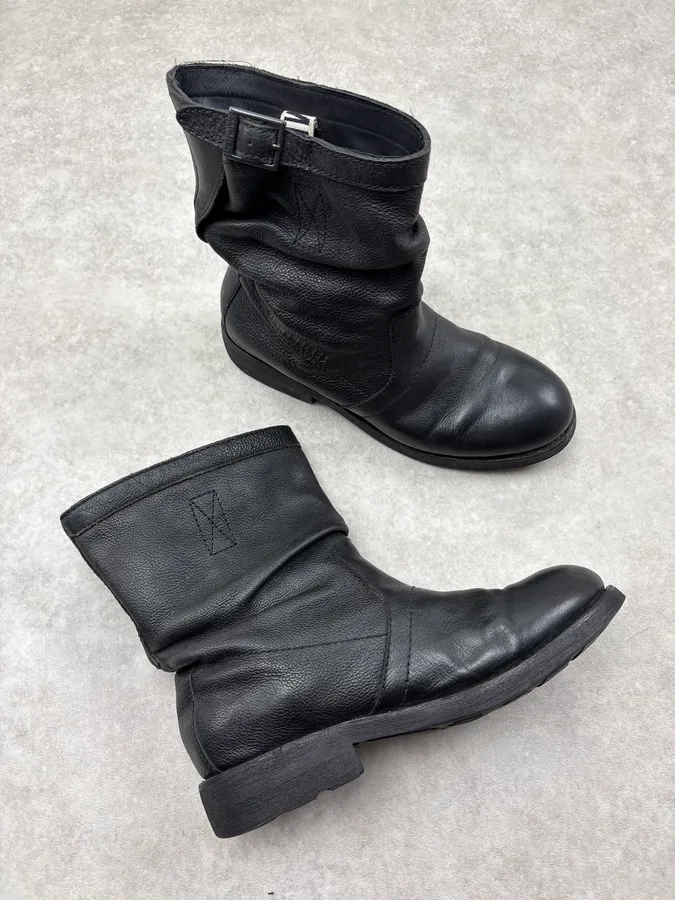 Bikkembergs Black Leather Mid-Calf Boots - Image 4
