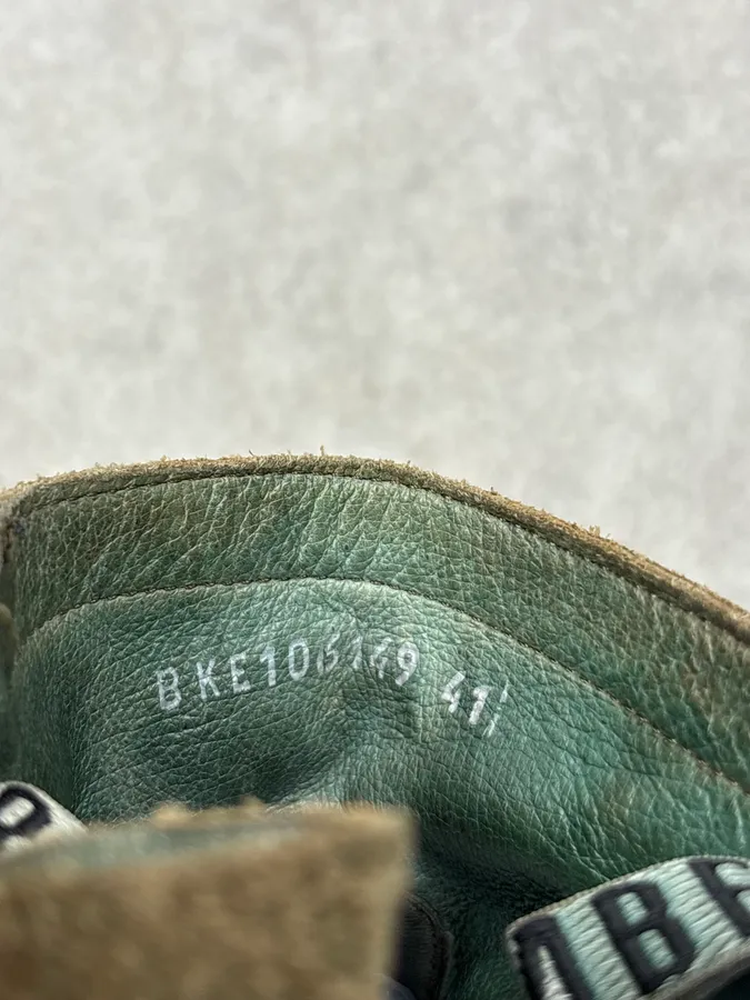 Bikkembergs Dark Green Leather Ankle Boots - Image 10