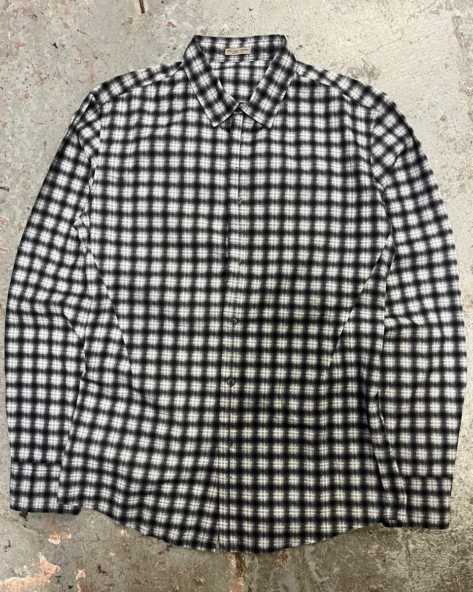 Bottega Veneta Black & White Checked Shirt