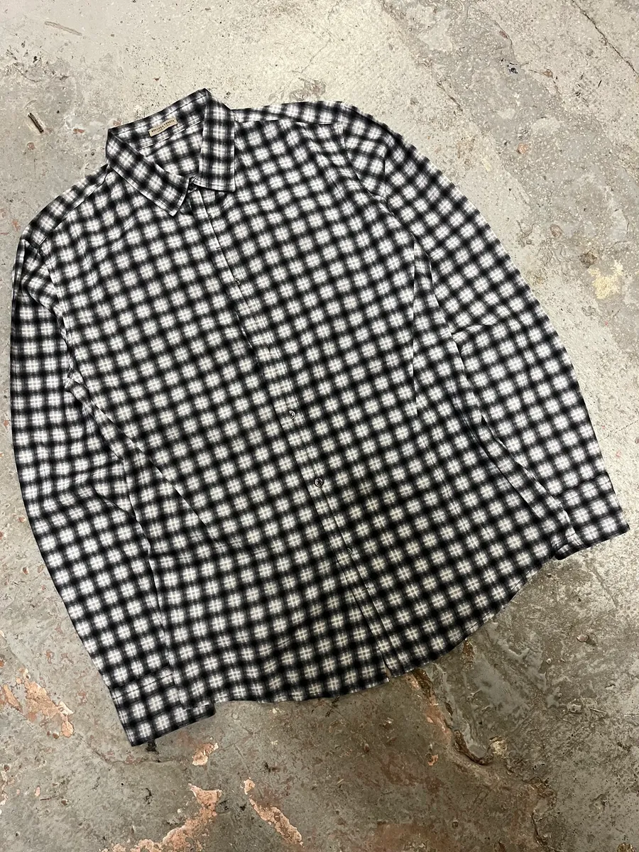 Bottega Veneta Black & White Checked Shirt - Image 4