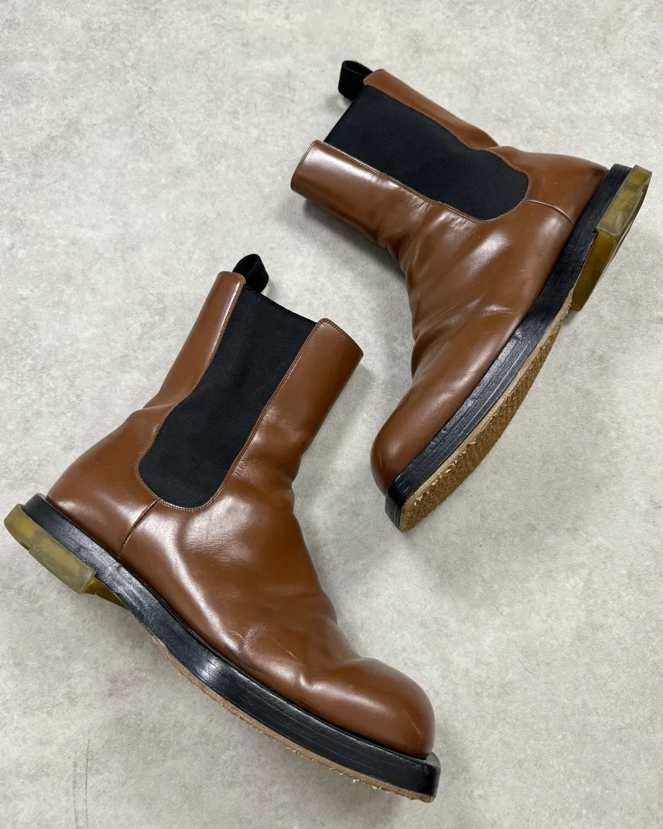Bottega Veneta Brown Leather Boots - Image 2