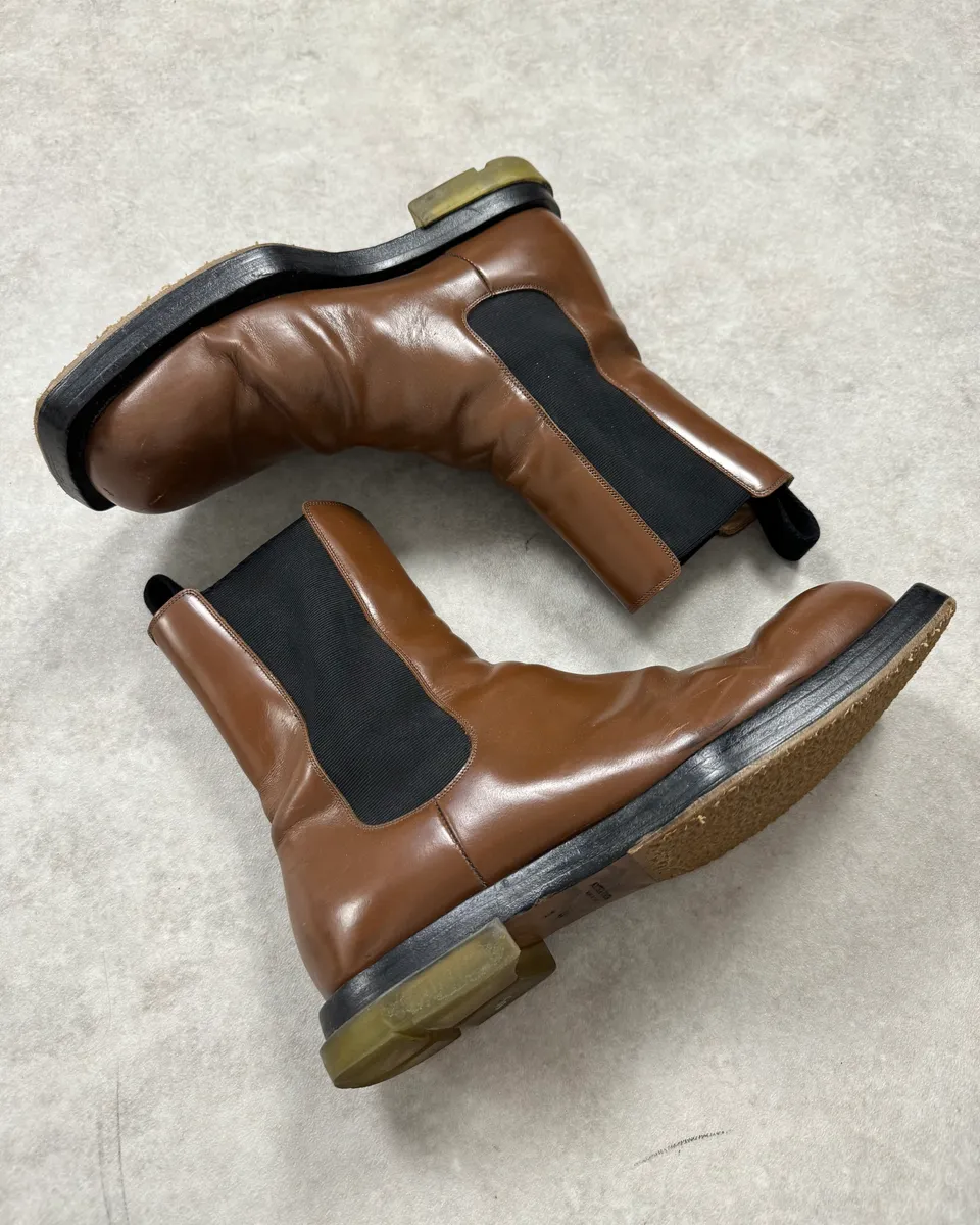 Bottega Veneta Brown Leather Boots - Image 3